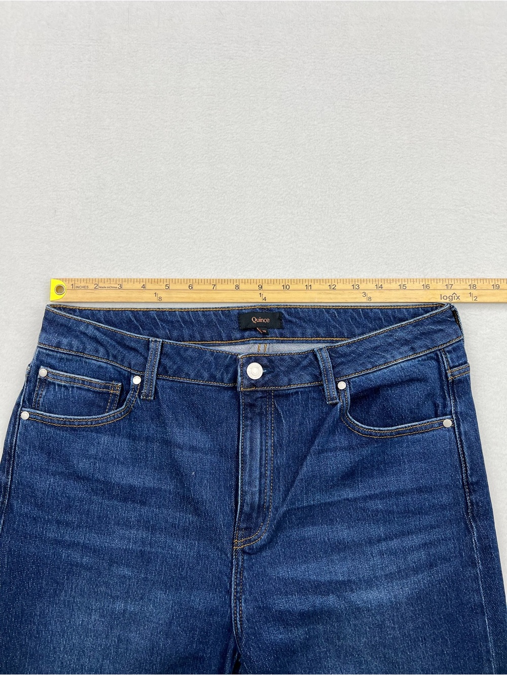 Quince Wide-Leg Jeans in Deep Blue Wash - Picture 8 of 12